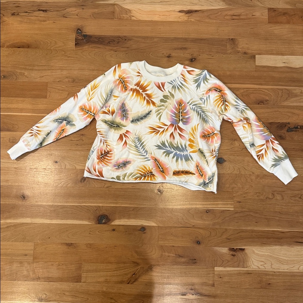 Billabong Multicolor Leaf Print Sweatshirt